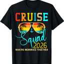 Squad Crew Cruise 2026 Summer Vacation Matching Family Group T-Shirt