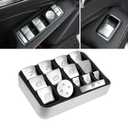 Moonlinks Inner Door Power Window Switch Button Covers Trim Sticker Replacement Compatible with Mercedes Benz A B C E G GLA CLA GLK GL ML GLE Class W204 W212 W246 W166 X166 X204 Tesla Modle X S 14 PCS