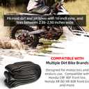 AR-PRO 2.25/2.50-16 Dirt Bike Inner Tubes with TR4 Straight Valve, 70/90-16 Heavy Duty Off-Road Motorcycle Inner Tubes, Compatible with Honda CRF 80F/XR 80/XR 80R and More (1-Pack)
