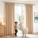 USFOOK 1 Inch Silver Double Curtain Rods 72-144 Inches (6 to 12 Ft), Telescoping Dual Curtain Rods with Classic Cap Finial, Long Double Drapery Rod for Sliding Glass Door, Wall Mounted