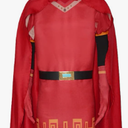 Lord Farquaad Costume Halloween Lord Farquaad Cosplay Red Cloak Top Costumes Robe Cape Clothes Full Set XL