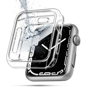 top4cus 44mm Case Soft Flexible Lightweight AntiScratch All Around Protective 44mm Iwatch Cover Case Shiny Shockproof Bumper with Screen Protector Compatible with Apple Watch Series 6/SE/5/4 Silver