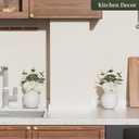 Nztze Artificial Flowers with Ceramic Vase, 2 PCS Fake Plants Combination of Six White Roses and Greenery, Small Plant Potted for Offices, Indoor, Bookshelf, Bedroom, Living Room, Wedding Decorations