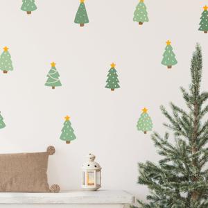 Merry Little Christmas Wall Decals & Stickers | Reusable, Removable Holiday Wall Decor for Living Room, Bedroom & Nursery | Seasonal Self-Adhesive Decorations
