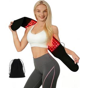 Red Light Therapy for Body 21.6''*6.8'' Infrared Light Therapy Belt with Soft Lycra FSA Eligible HSA Flexible Light Pad for Back Waist Belly Knee Joint Muscle Repair Gift, 660nm & 850nm Max21W