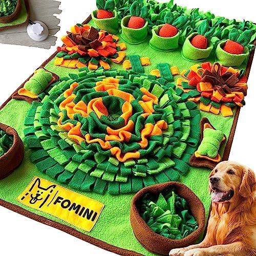FOMINI Snuffle Mat for Dogs - 33.5 x 19.7 Pet Food & Dog Feeding Mat – Best Dog Boredom & Enrichment Toys for Large and Medium Smart Dogs – Interactive Snuffle Puzzle Toys for Training & Licking Fun