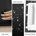 Elvone Peel and Stick Padded Wall Panels for Kids, 3D Anti-Collision Wall Mounted Bed headboard for Full, Black, 6PCS, 6 Pack