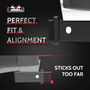 2.5 Inch to 2 Inch Hitch Reducer Sleeve for Ram 2500 3500 Accessories, Push in with Confidence Perfect Alignment Hitch Receiver Adapter