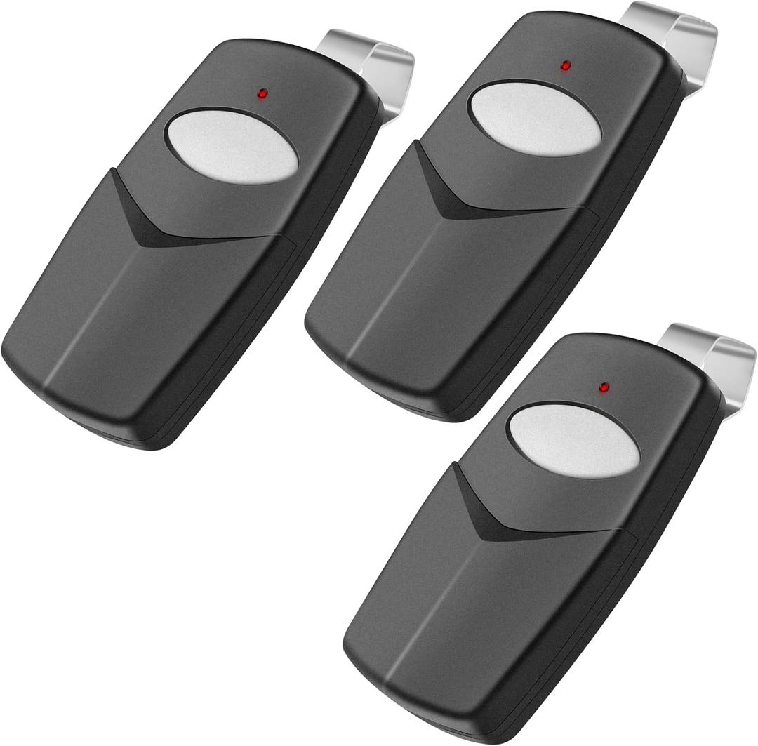 3 for Multicode Gate Door Opener Remote 10 Dip Switch, Compatible with Multi-Code Garage Gate Door Opener Control Transmitter,308911/3070/3060/1089,300MHZ (Black,White)