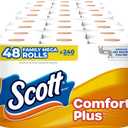 Scott ComfortPlus Toilet Paper, 48 Family Mega Rolls, 352 Sheets per Roll