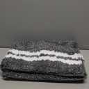 PURRUGS Bathroom Rug Non-Slip Machine Washable 20" x 30", Super Absorbent and Quick Dry Shaggy Microfiber Bath Mat, Extra Soft and Plush Bath Rug for Bathtub, Shower, and Sink, Charcoal