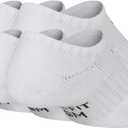 Nike Unisex Kids' Everyday Cushioned No-Show Socks (6-Pack) | Boys and Girls (White, S)