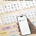 NIIMBOT Label Maker Machine Bluetooth Label Printer for School Home Office Organization, Wireless Mini Labeler D110 Upgraded Version, Label Machine with Label, White