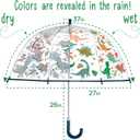 Stephen Joseph, Clear Color Changing Bubble Umbrella, Kids Toddler Umbrella with Dome Canopy
