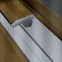 INFRANGE 1 Set Vinyl Picket Fence Panels White 84''Wx36''H PVC Decorative Fencing Barrier for Outdoor Porch Patio Backyard Garden Pool with 34 Pickets Curved