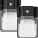 30W LED Wall Pack Light with Dusk to Dawn Sensor, 3600LM, 5000K Daylight, 120Vac Led Porch Lights, IP65 Waterproof Outdoor Security Lighting for Garage Warehouse Garden, ETL Certified, 2 Pack