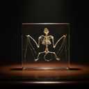 Taxidermy Bat Skeleton in Resin - Real Model Animals Specimen Decor, Taxidermy Supplies for Science Education Collection