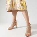 Ankis Nude Gold Black Heels Strappy Heels for Women 3 Inch Stiletto Open Toe Sandals for Wedding Evening Party Homecoming (6)