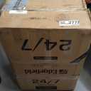 Amazon Basics 3-Piece Set (21", 26", 30"), Hardshell Suitcases With Wheels, Expandable For Up to 25% More Space, With Scratch-Resistant Surface, Four Multi-directional Wheels, Orange