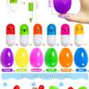 Easter Basket Stuffers Novelty Pen Transform Filled Easter Eggs with Toys Inside, 12 Pack Easter Party Favors Kids Toddlers Surprise Egg Fillers 12 Eggs 12 Pen Total 24 Classroom Exchange Gift Hunt