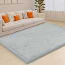 ACOMOPACK Baby Play Mat for Floor,1.3" Thick Memory Foam Area Rug for Living Room,Soft Velvet Crawling with Non-Slip Bottom for Kid,Toddler,71"79" Tummy Time Nursery Rugs,YogaLight Grey