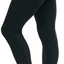 2 x LMB High Waisted Leggings for Women - High Classic Waistband - Extra Soft Fabric, Perfect for Lounging, Yoga (Black)