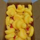 Rubber Duck 50 Pack Mini Rubber Ducky Float Ducks Baby Bath Toy, Great for Jeep Ducking, Shower, Birthday Party, Carnival Game Gift(1.6"x 1.5" x 1.2")