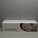 Ceiling Fans with Lights and Remote, 52 Inch Outdoor Fans for Patios, USA Original Patent, ETL Listed, 3 Downrods, 5 Blades, 6 Speeds Reversible Noiseless DC Motor Wood Fans for Farmhouse, Walnut Wood