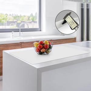 2MM Thick Silicone Countertop Mat, 35.4"x 23.6" Silicone Mats for Kitchen Counter, Nonslip Heat Resistant Mat, Large Kitchen Counter Mats, Waterproof Countertop Protector, Semitransparent
