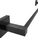 RUACQ Towel Bar 24inch, Towel Racks for Bathroom, 304 Stainless Steel Towel Holder Wall Mounted, Heavy Duty Bathroom Decor Towel Rod (Matte Black)