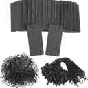 300 Set Black Price Tags with String Clothing Tags with Safety Pins Black Paper Hang Tags for Gift Clothes Crafts Display