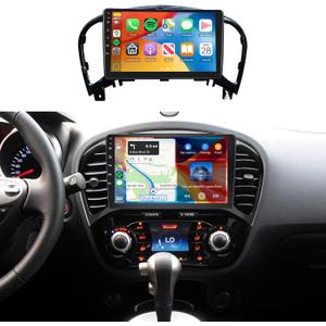 Car Radio Stereo for Nissan Juke 2011-2016 2+64G, 9" Touch Screen/Android 13/Wireless CarPlay/Android Auto/DSP EQ/GPS Navigation/WiFi/Bluetooth/FM/RDS/SWC/HD Backup Camera