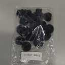 20PCS 5/8 inch / 16mm Black Silicone Rubber Plugs for Round Holes Soft Rubber Stopper Plug Assorted Sizes End Covers for Bottles Tubes Pipes
