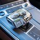 Egreat Crystal Shift Knob Cover Compatible with Audi A6/A7/A8/SQ8/RS6/RS7/S8 Models, Manual Lever Gear Knob Replacement Interior Accesseries Luxury Atmosphere