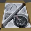 KNUN 52Inch Black Ceiling Fan, Low Profile Ceiling Fans with Lights and Remote/APP Control, 8 Blades, Noiseless, DC Motor, Flush Mount Ceiling Fan for Bedroom Living Room, Indoor/Outdoor Use