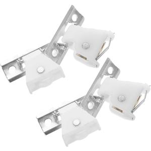 HIAKDOFT 2sets Roman Shade Blind Cord Locks Roller Blind Pulley Replacement Parts for Woven Shades Bamboo Home Decor Accessory