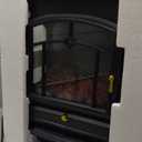 ZAFRO Electric Fireplace Stove, 5100 BTU Quick Heating Electric Fireplace Heater with Adjustable Flame Brightness, 1000W/1500W Thermostat, for Living Room, Bedroom (22 inch Standard)