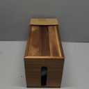 Extra Large Cable Management Box, Wood Cord Hider Box & Organizer for Power Strip, TV Wires & Desk Cable Storage (Solid Acacia)