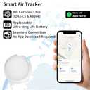 GPS Tracker for Vehicle Works with Find My (iOS Only) Hidden Mini Car Tracker with Magnetic Silicone Case Global Real-Time Item Location Finder Tracking Tag Device No Subscription No SIM Card Required