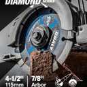 CRALY 14 Inch Super Thin Segmented Diamond Blade, 1 in Arbor, 9'' Diamond Stone Blade for Angle Grinder & Masonry Saw, Diamond Cutting Wheel for Cutting Concrete, Paver, Masonry, Stone, Granite, 2PC