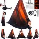 Sensory Swing for Kids Indoor and Outdoor Therapy Cuddle Swing Snuggle Hammock Chair Holds up to 300 lbs with Hardware Hanger Kit For Aspergers Autism ADHD (Space Brown)