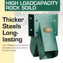 90 A-Frame Center Swing Bracket - Heavy Duty Steel Middle Support with Hardware for DIY Playset