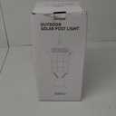 Solar Lamp Post Light OutdoorSolar Outdoor Post Light with 3.5in Pier Mount BaseMatte BlackSuitable for Wet Locations