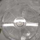 Chef's Star 16" Food Tray with Ice Compartment & Lid - 8 Section with Dip Holder Clear Acrylic Chilled Bowl for Lunch, Picnics & Parties
