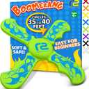 Boomerangs for Kids - Christmass Gifts for Grandkids Boys & Girls All Ages - Outdoor Flying Disc - Fun Boy Stocking Stuffers - Boys Toys Age 8-10 Year Old & 10-12 & Up - Beach Toys for Kids Presents (Green)