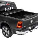 CAPSER 6.4FT Soft Quad Fold Truck Bed Tonneau Cover Fits 2002-2025 Dodge Ram 1500 (Classic & New) / 2003-2023 Dodge Ram 2500 3500 Fleetside 6.4 ft Bed (76.3") w/o Ram Box