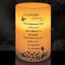 Flameless Candle Real Wax LED Light with Timer Sympathy Gift for Loss of Loved One Memorial Gifts for Loss of Mother Father Bereavement Gifts Remembrance Gifts (6" x 4") (When Tomorrow Starts Without Me)