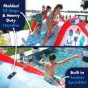Wow Sports - Big Kauna Inflatable 2 Person Pool Waterslide - Perfect for Inground Pool - Fun Backyard Game for Kids & Adults - W/Water Sprinkler