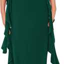 PRETTYGARDEN Women's 2026 Summer Wedding Guest Dress Sleeveless Ruffle Formal Cocktail Party Maxi Bodycon Dresses