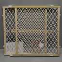 Toddleroo by North States - Diamond Mesh Wooden Baby Gate: Pressure Mounted Baby Gate for Doorways - Adjustable 26.5 to 42 Inches Wide - 23 Inches Tall